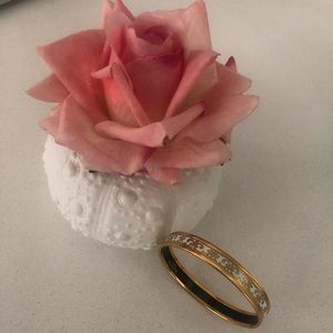 Hermes Gold/White Skinny Bangle